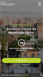 Mobile Screenshot of en.hotelciutatdemontcada.com